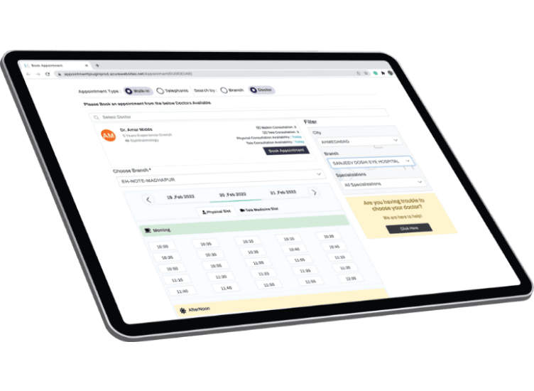appointment booking webportal