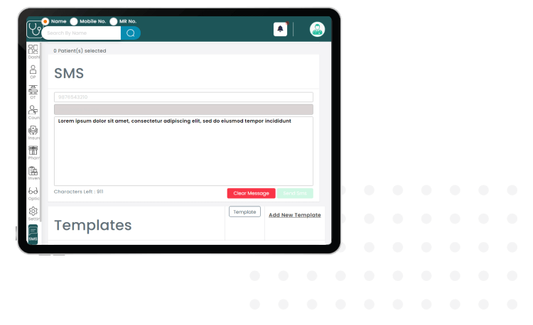 Inbuilt Bulk SMS campaign system